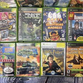 Xbox Video Games Lot Of 60 - Untested / 1 Xbox Brand Cd Holder Some Cases.