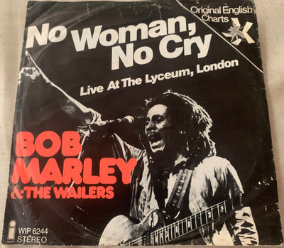 Bob Marley & The Wailers, No Woman, No Cry Live 7'' vinyl in picture sleeve