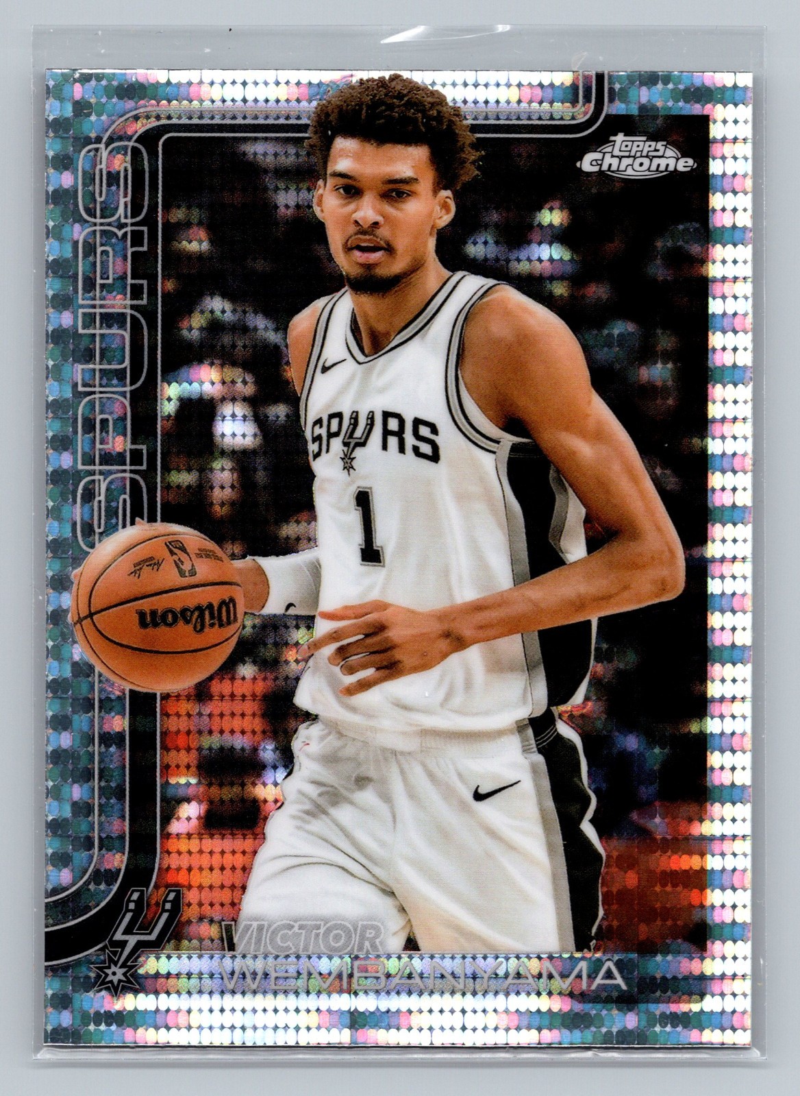 2025-26 Topps Chrome - Victor Wembanyama #221 Pulsar Refractor