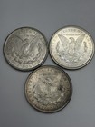 1921 P D & S 3 coin Lot Morgan Silver Dollar $1 Circulated Ungraded Uncertified — photo 2
