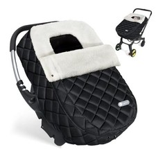 Winter Car Seat Cover, Warm Winter Carseat Cover for Baby Boys  Girls, Black