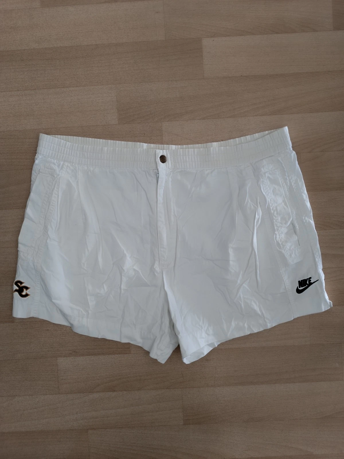 Nike Supreme Court Shorts Taille L Vintage 90s Mens White Tennis Og Jim Courier