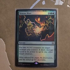 Mtg. Venom Blast. Foil. Marvel's Spider-Man: Eternal-Legal. Pack Fresh 