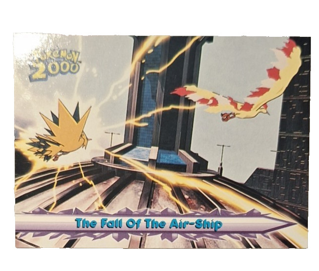 The Fall of the Air-Ship #40 – Pokémon Topps The Movie – Blue Logo – Non-Holo NM
