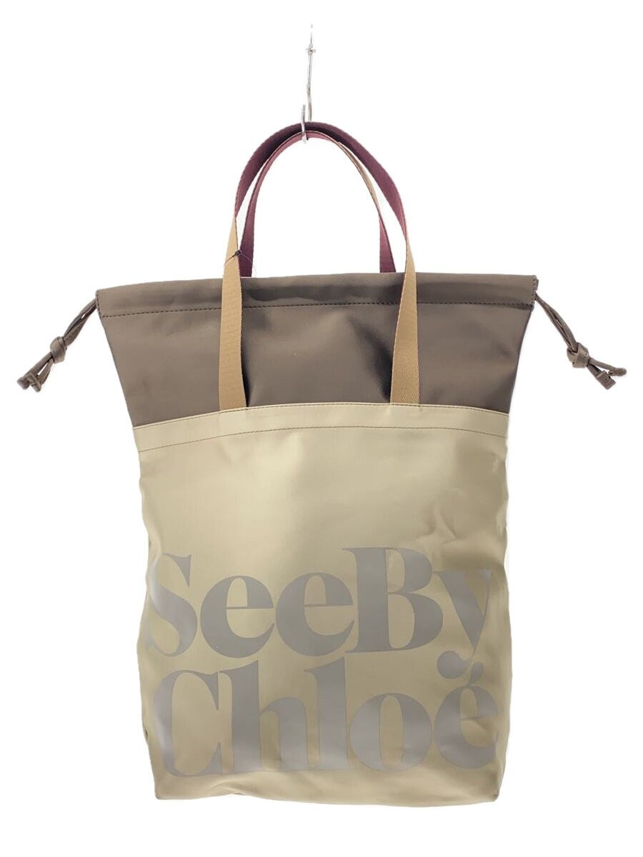 SEE BY CHLOE TOTE BAG IN POLYESTER GLD PRINT