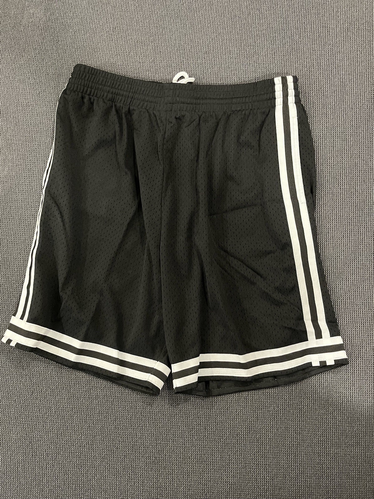 Mitchell And Ness White Branded Basic Shorts W/ P… - image 2