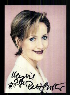 Petra Gerster ZDF Autogrammkarte Original Signiert # BC 232921