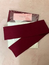 Chacott Lace Knit Leg Warmers Set of 2 Red  Black Used Fashion Accessories