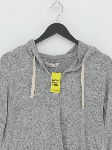 Hollister Women's Hoodie XS Grey 100% Other Pullover - Picture 4 of 5