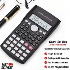 SCIENTIFIC CALCULATOR ELECTRONIC OFFICE 12 DIGITS SCHOOL EXAMS GCSE WITH UK..