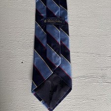 Brooks Brothers Makers Blue Red Yellow Stripe Silk Tie Made In USA