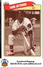 Sam Jethroe 1989 Swell Baseball Greats #62 Boston Braves