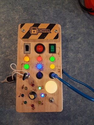 Montessori Toddler Busy Board: Play and Learn Designed for 7  x 4  Tested Works