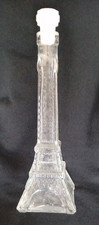 Eiffel Tower Glass Vase Paris (single rose) romantic bottle white lid stopper