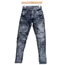 G-Star Raw Air Defence Skinny Moto Gray Jeans Sz 27x32