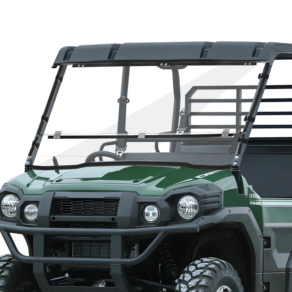 For Kawasaki Mule Pro FXT FX DX DXT 2016-2025 Scratch-proof Flip Down Windshield Foto 2 de 4