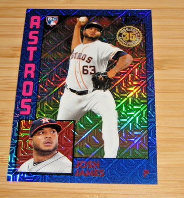 Josh James   2019 Topps  84 Topps Silver Pack Chrome Blue Refractor SN 120/150