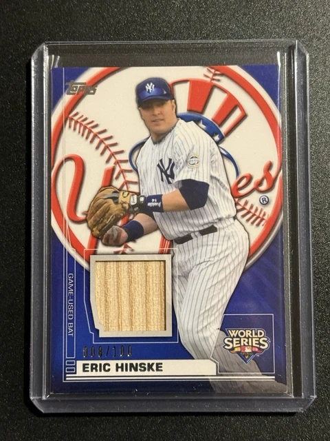 2010 Topps Series One Eric Hinske World Series Relic /100 New York Yankees