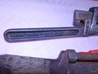 2 vintage WRENCHES size 10 TRIMO MFG Co Roxbury  MA & wood handle pipe pipe — photo 6