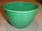 Original Vintage Fiesta ware Green #4 Nested Mixing Bowl with Ribs