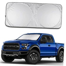 Car Windshield Sun Shade Durable 210T Polyester X-Large 67.75 x 35.5 Inches