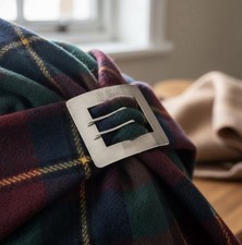 Antique Sterling Silver Belt Buckle Monogram PGL 54.4g Circa 3.5 x 3.15in