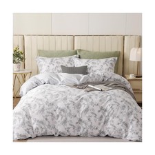 OAITE Duvet Cover Set,100 Cotton Comforter Cover with Leaf Pattern... Fast Ship