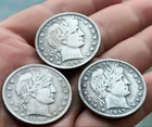 Bulk Lot of 3  Barber Half Dollar 50c High Grade A++++