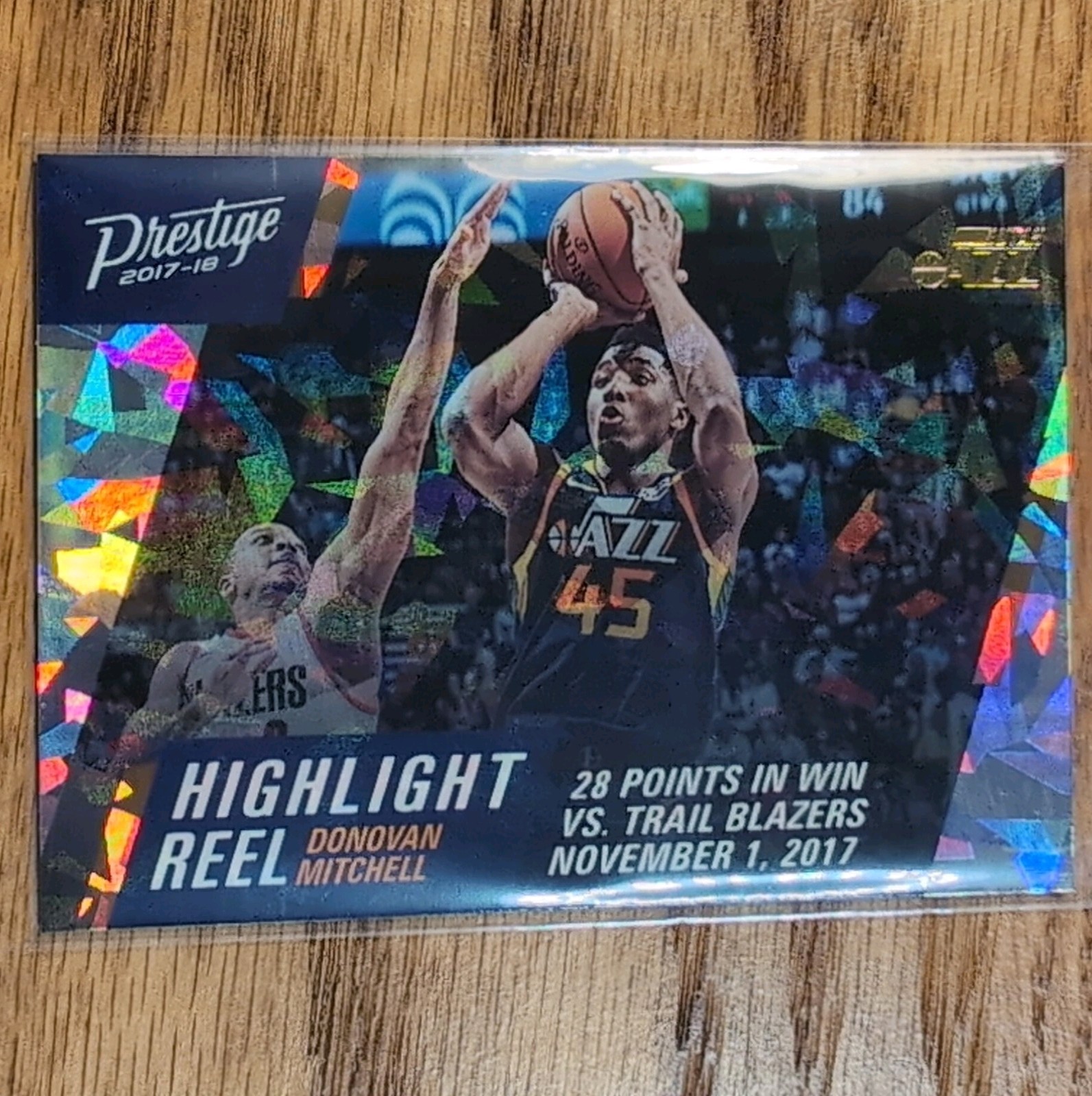 Panini 2017-18 Prestige Highlight Reel Crystal Donovan Mitchell Utah Jazz #10
