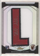 2010 Topps Finest Refractor 40/75 Brandon Allen (Letter L) #151 Auto n1u