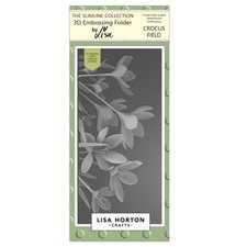 Lisa Horton Crafts Embossing Folder-Crocus Field