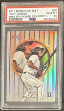 2019 Bowman's Best 1999 Franchise Favorites Riley Greene #99FF-RG PSA 10 GEM MT