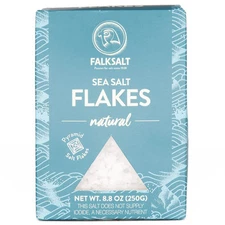 Falksalt Premium Sea Salt Flakes 8.8 Ounce Crunchy Finishing Salt