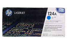New HP 124A Q6000A Cyan Toner Cartridge Genuine OEM For LaserJet Sealed Box