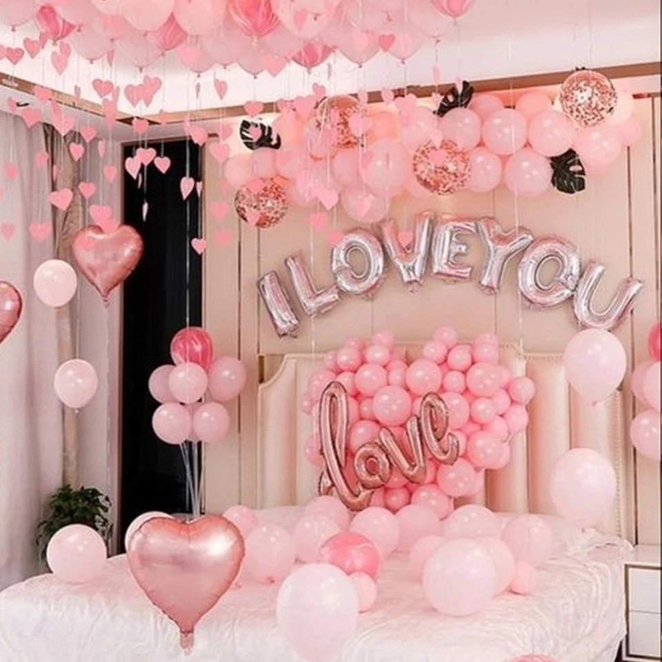 16Inch I Love You Foil Letter Balloon Banner Wedding Engagement Party Decoration - Image 4 of 4