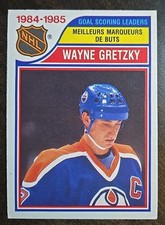 1985-86 OPC O-Pee-Chee #257 Goal Scoring Leaders Wayne Gretzky Edmonton Oilers 