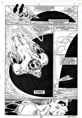 Green Lantern #33 Page 13 Original Art Hal Jordan & New Guardians By Mark Bright