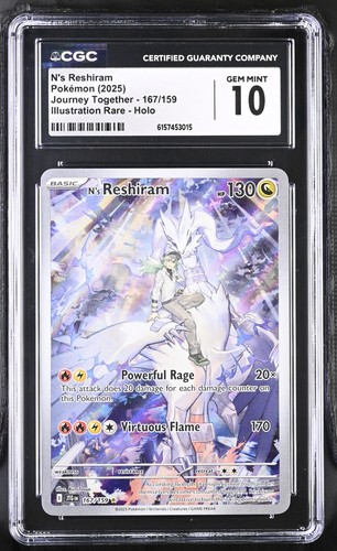 N's Reshiram graded CGC 10 for sale on eBay