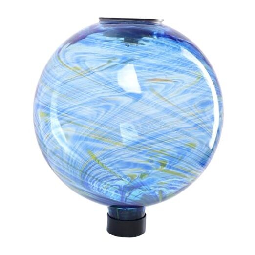 Solar Gazing Ball, Glass Gazing Balls Sphere with Solar Light for