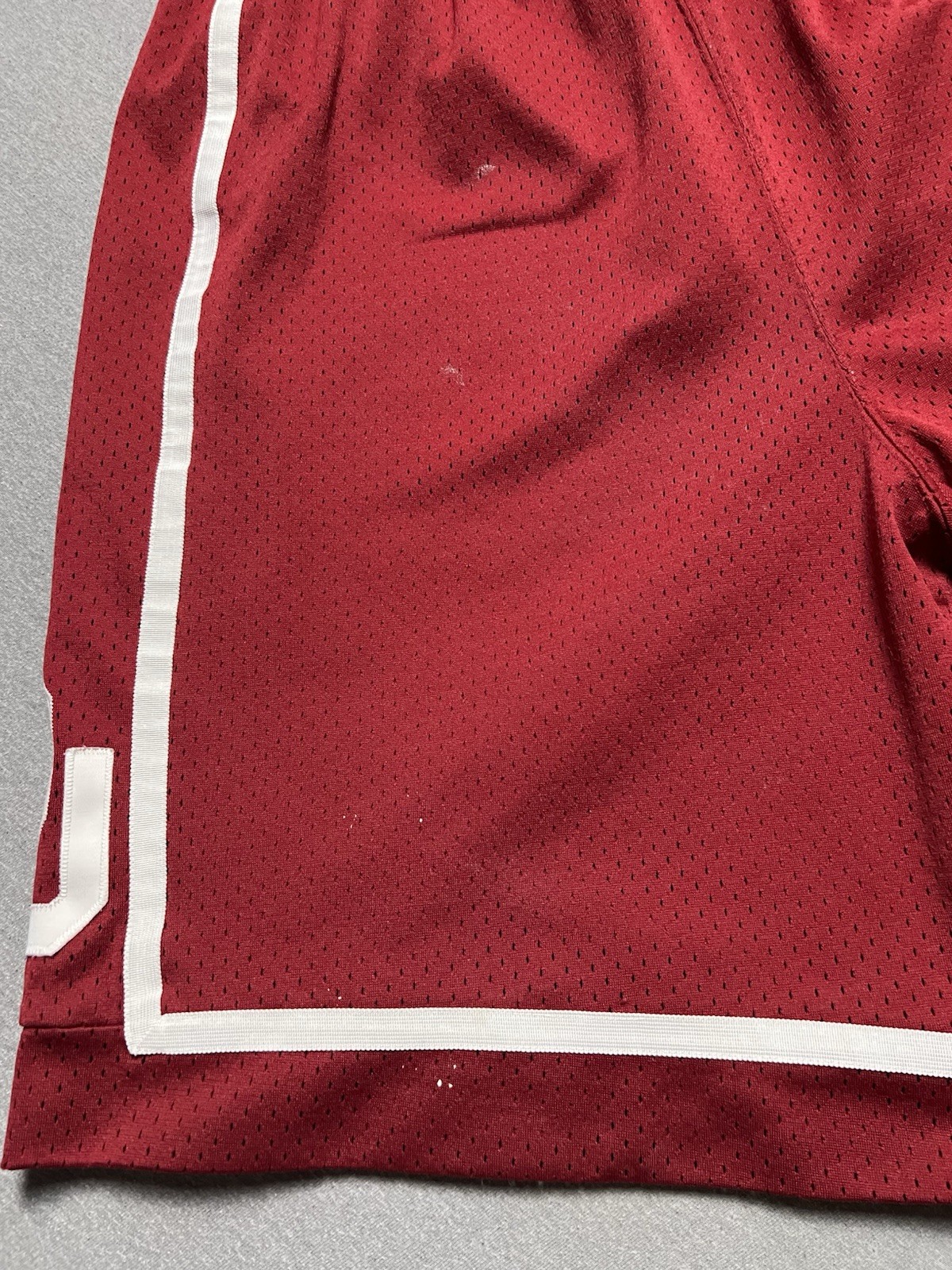 Nike Oklahoma Sooners Shorts Men's M Red Basketball Authentic Team Apparel OU thumbnail 4