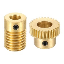 Worm Gear Set 0.5 Module 1:30 Reduction Rate(Gear-8mm Bore, Rod 6mm Bore)