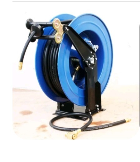 HD Pneumatic 100 Ft. X 3/8"Air Hose w/Ceiling Auto Rewind Retractable Hose Reel