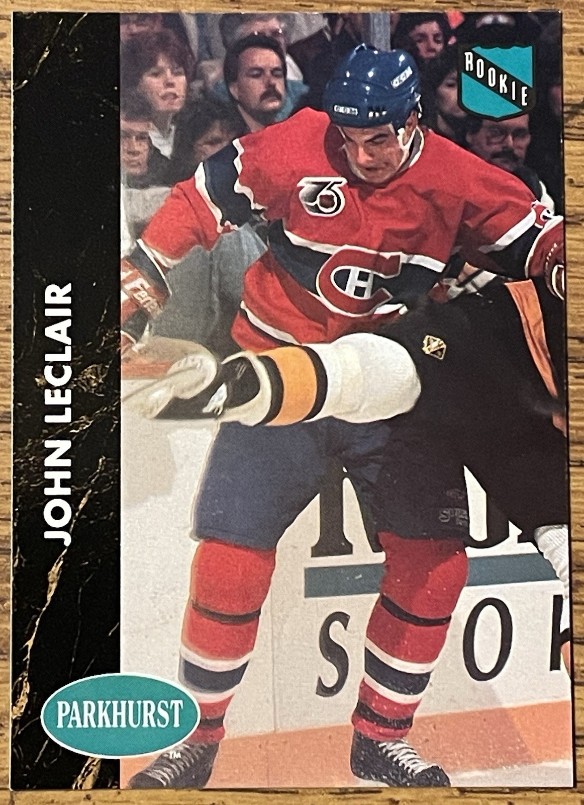 John LeClair 1991-92 Parkhurst Rookie Card #84 Canadiens NHL RC Free Shipping
