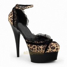 Ladies Women's High Heel Fashion Shoes Stage Show Nightclub Casual Party Sandals