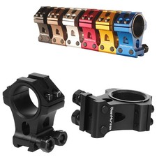 WestHunter Dovetail Scope Rings with Dual Nut Locking 1" 30mm Black