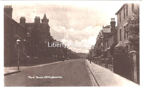 Park Road Sittingbourne Kent A. Shrubsall RPPC Postcard (ref 1024-23) - Afbeelding 1 van 2