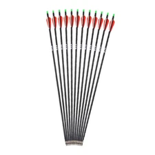 6Pcs 32'' Archery Carbon Arrows Spine500 For Recurve Compound Bow Hunting Target