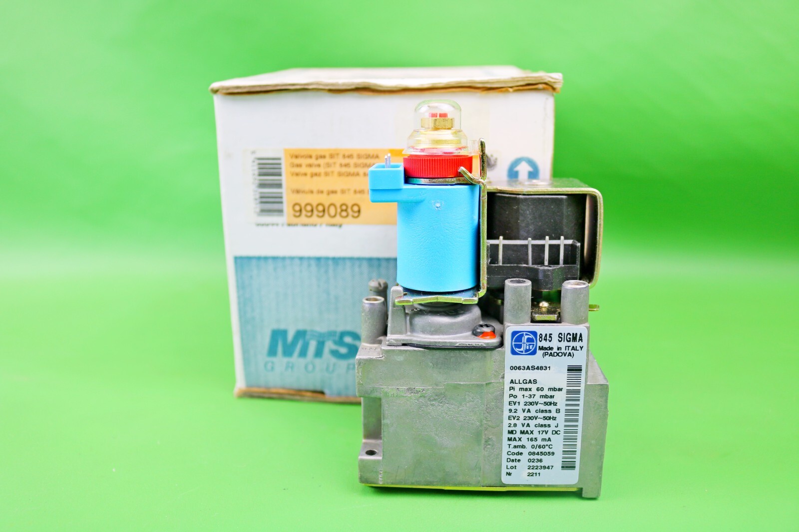Ariston Eurocombi Gas Valve 999089 SIT 845 SIGMA 0063AS4831 (D586)