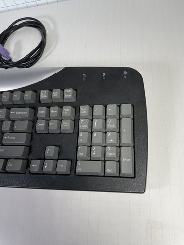 Vintage Gateway Computer Keyboard SK-9921 - Wired - Dark Grey And Silver -Works. - Picture 5 of 18