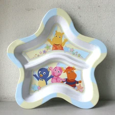 New Zak Backyardian Star Shaped Divided Infant Children Plate 44719